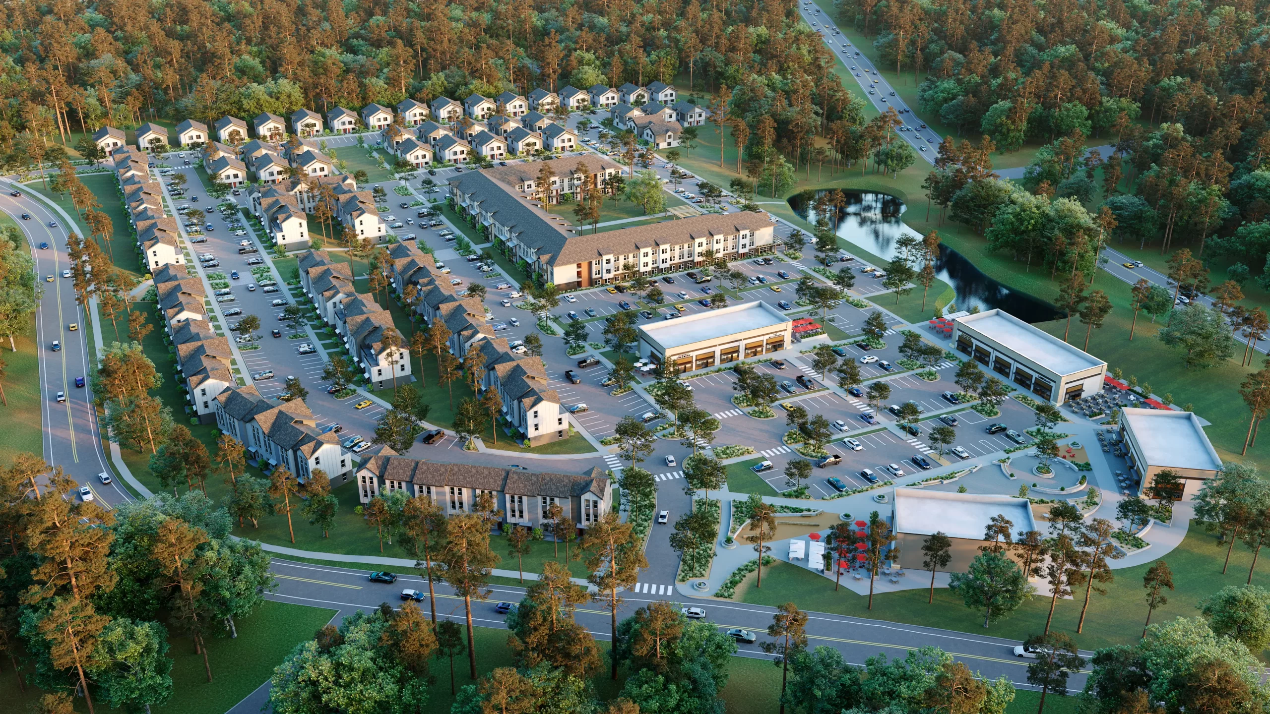 aerial view of Atlas Auburn