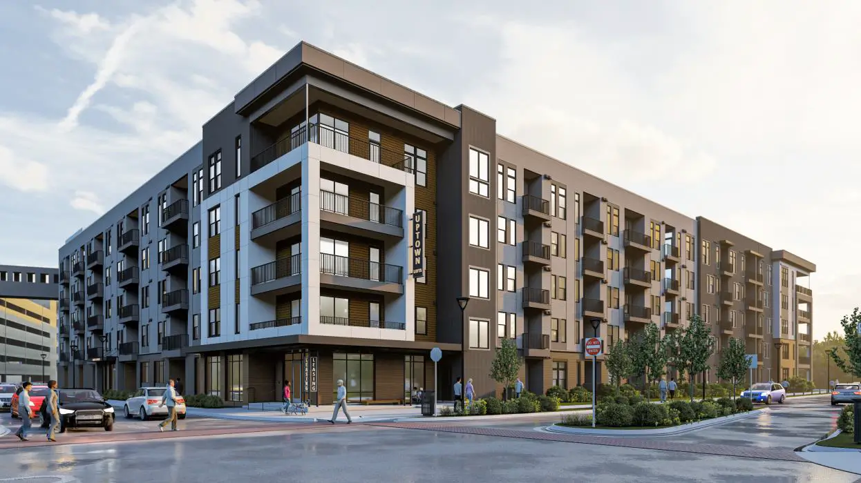 Street view of a multifamily building